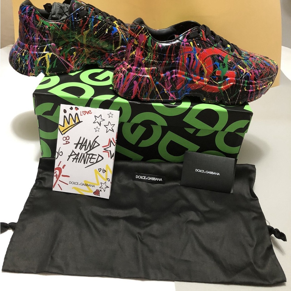 Dolce & Gabbana Multicolor Artistic Sneakers